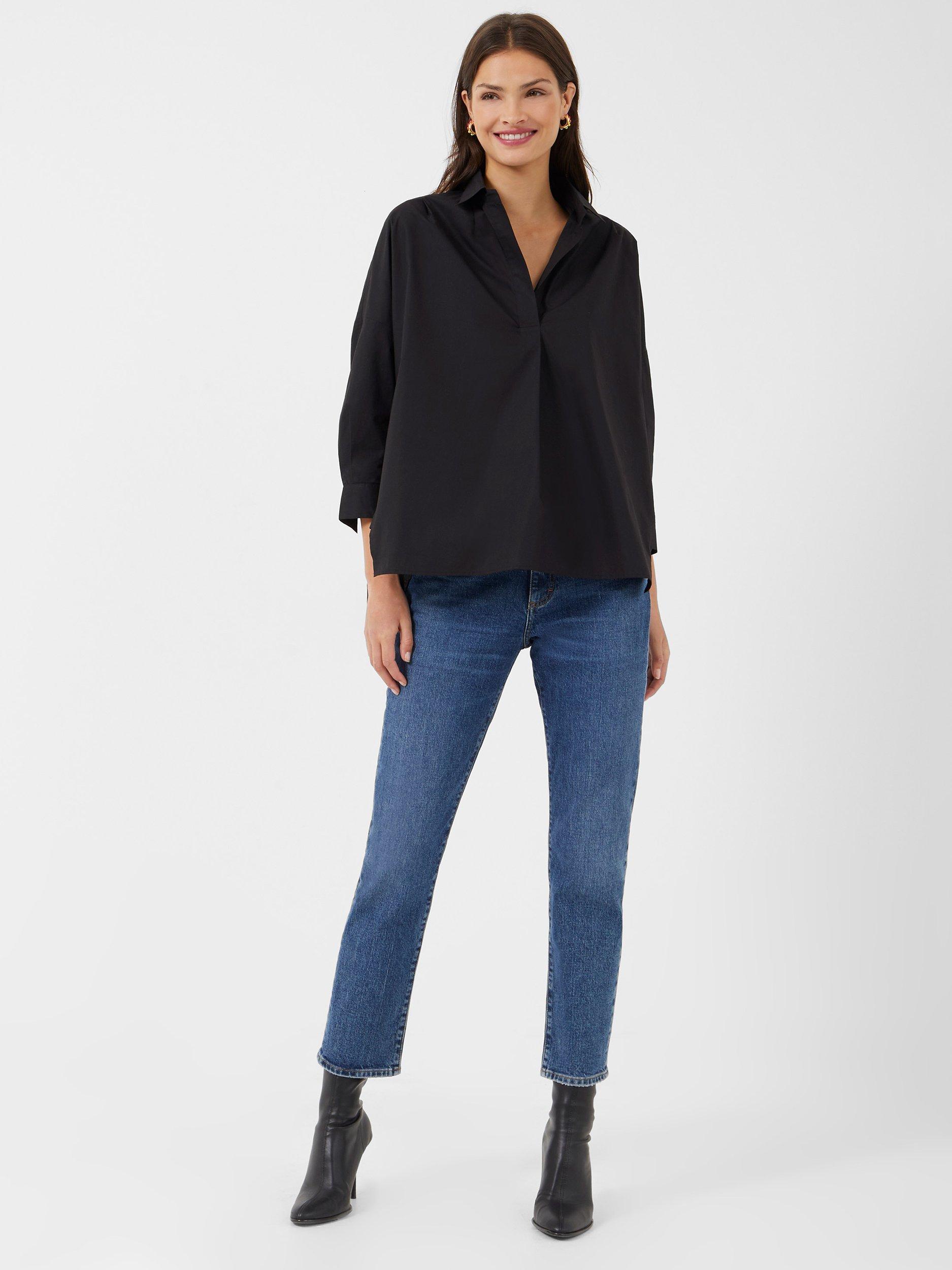 French Connection Sid Poplin Side Split Shirt