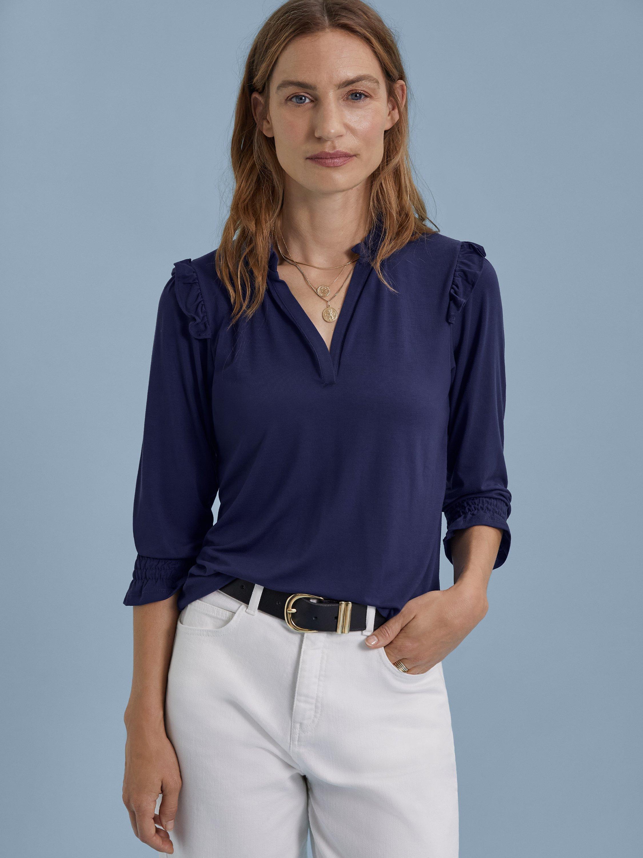 Baukjen Lupita Top, Blueberry