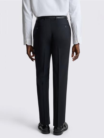 Moss Tailored Fit Wool Blend Performance Suit Trousers - view 2, Black