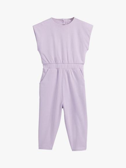 Whistles Kids' Joni Open Back Jumpsuit, Lilac