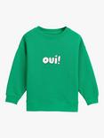 Whistles Kids' Oui Sweatshirt, Green