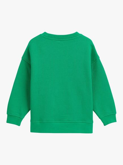 Whistles Kids' Oui Sweatshirt, Green - view 2, Green