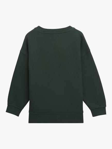 Whistles Kids' Monster Embroidered Sweatshirt - view 2, Dark Green