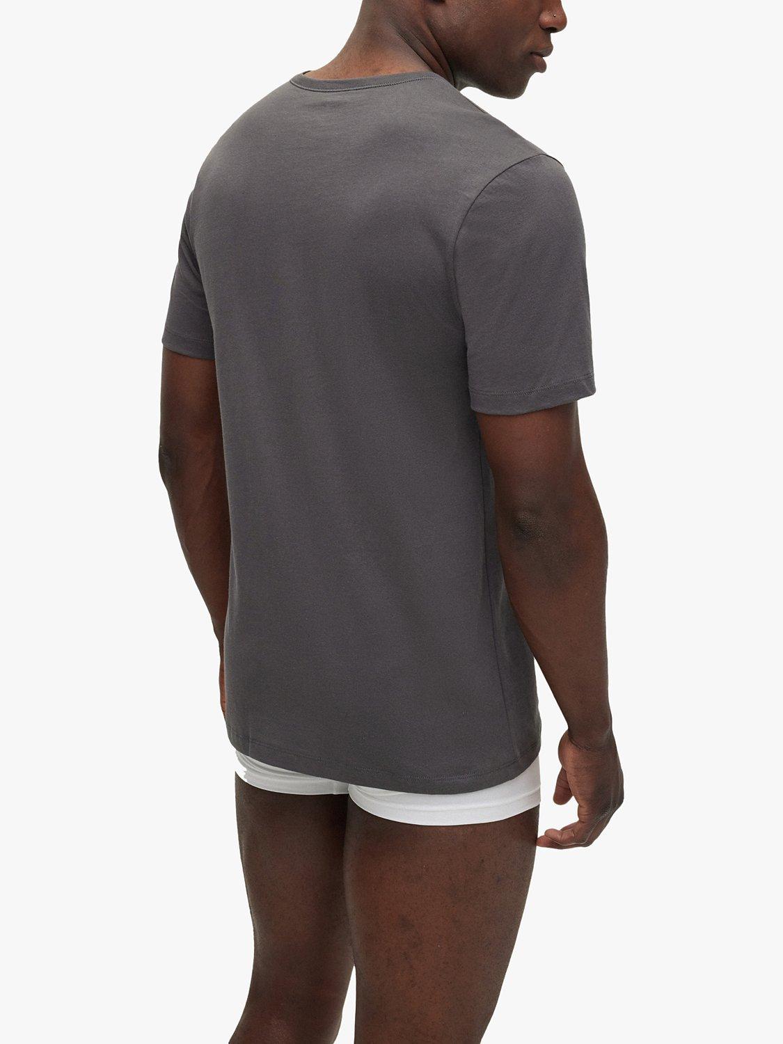 Product image 5 of 5, which shows BOSS Embroidered Logo T-Shirt, Pack of 3, Multi, S