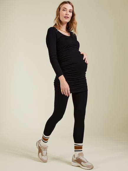 Isabella Oliver Essentials Maternity Layering Top - view 2, Caviar Black
