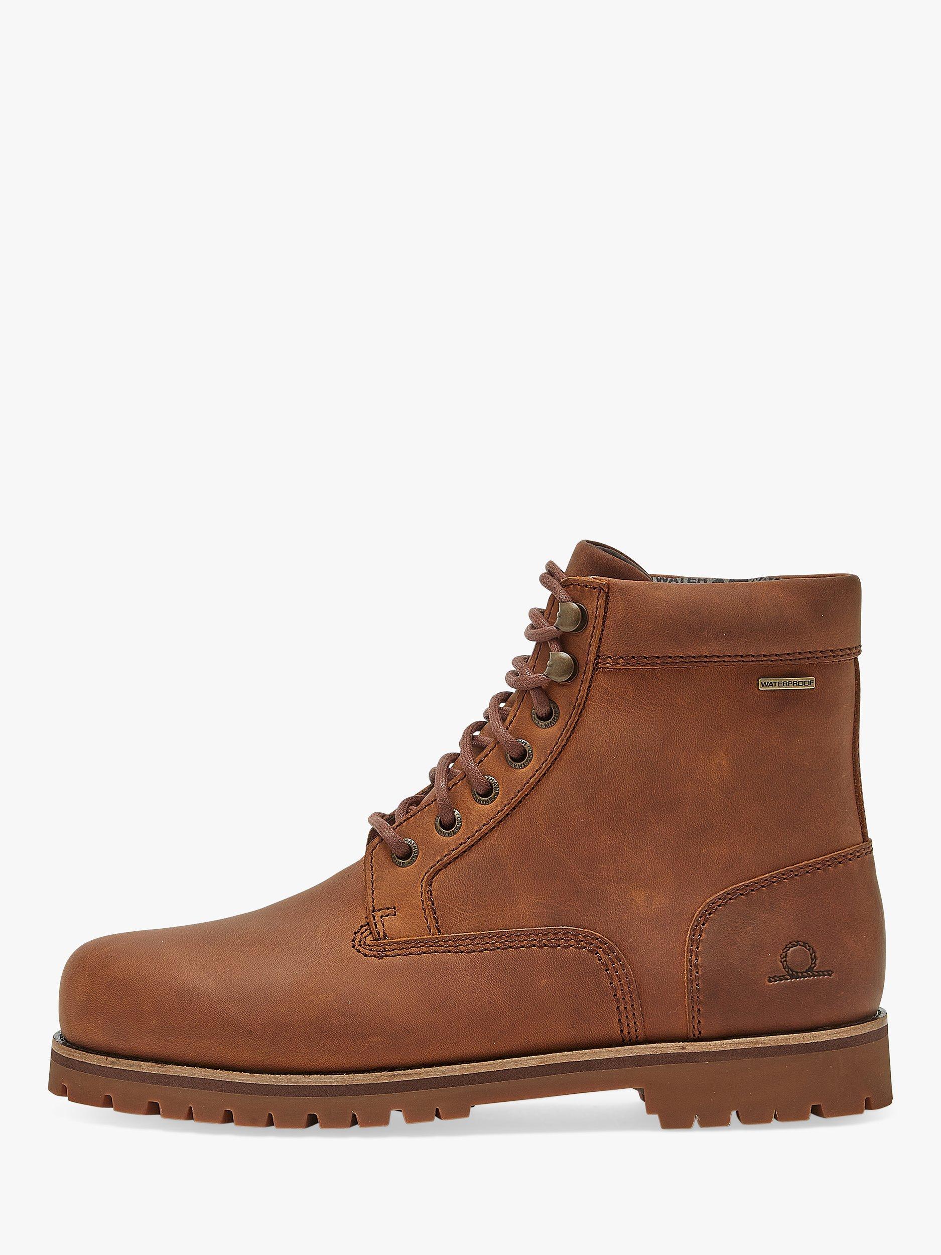 Product image 2 of 4, which shows Chatham Standen Leather Ankle Boots, Walnut, 6S