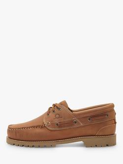 Chatham Sperrin Leather Boat Shoes - view 2, Tan