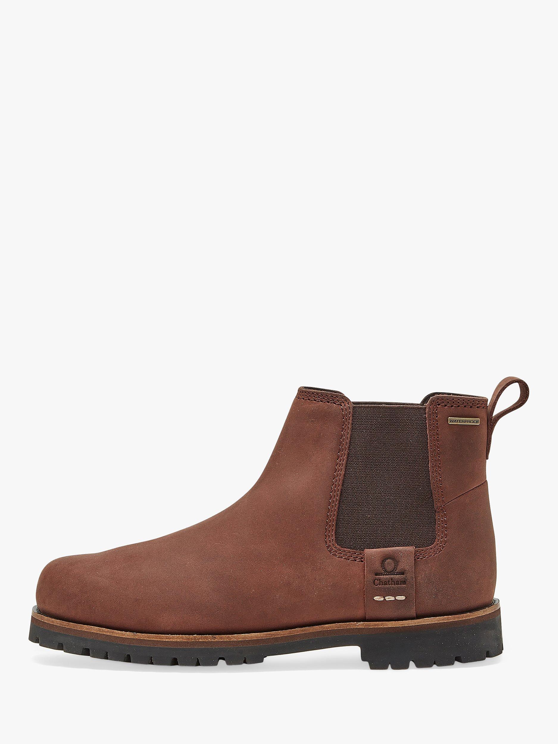 Product image 2 of 4, which shows Chatham Southill Leather Chelsea Boots, Chocolate, 6S