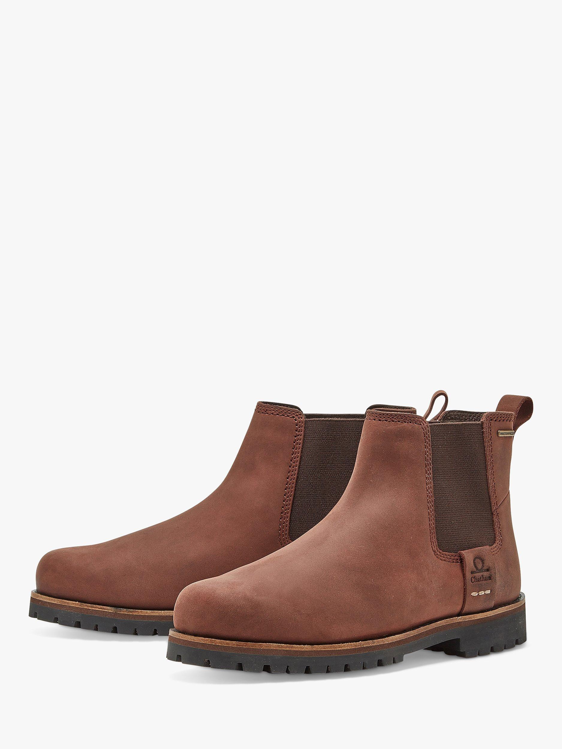 Product image 4 of 4, which shows Chatham Southill Leather Chelsea Boots, Chocolate, 6S