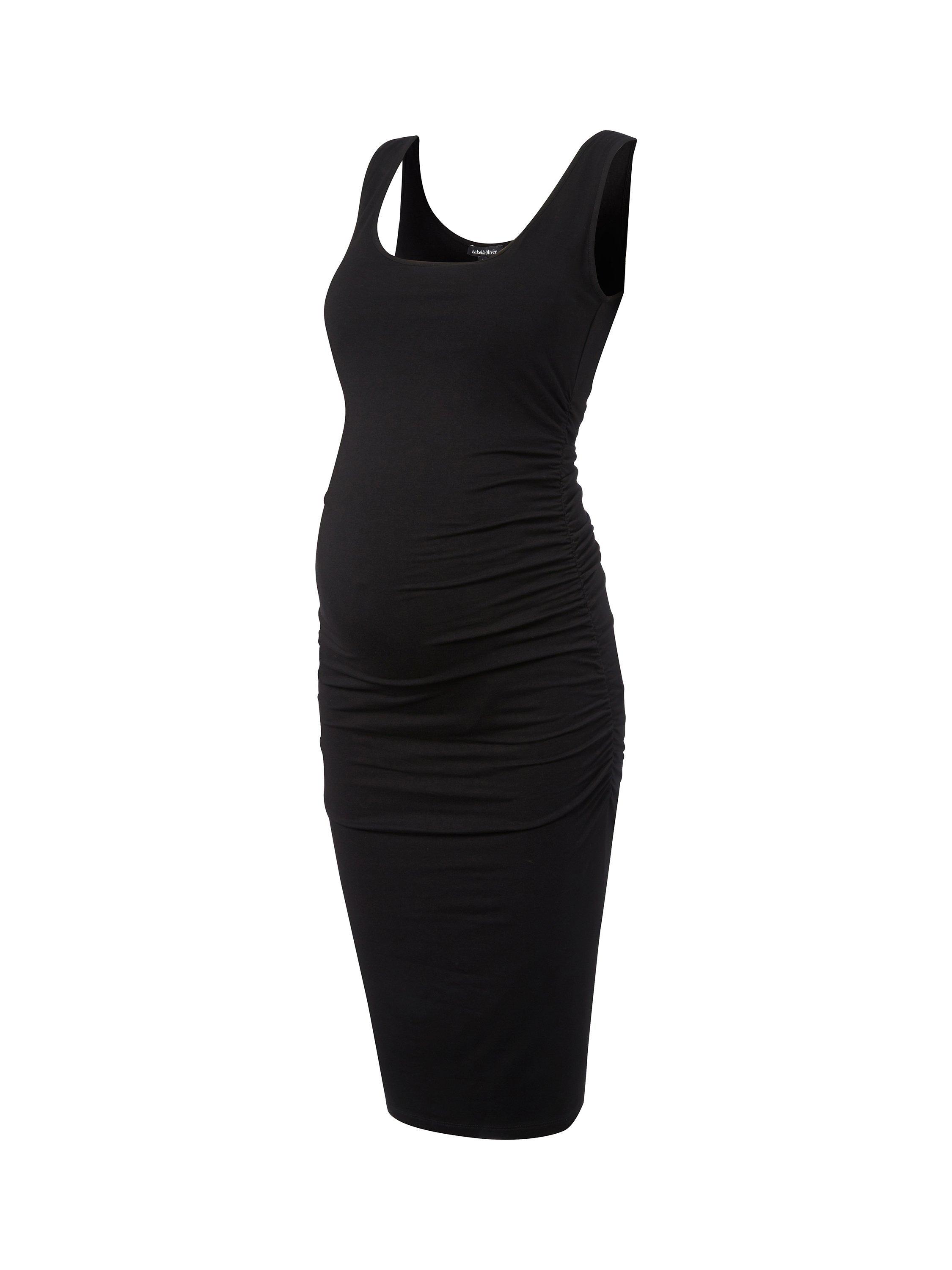 Product image 4 of 4, which shows Isabella Oliver Araminta Maternity Knee Length Dress, Caviar Black, 4-6