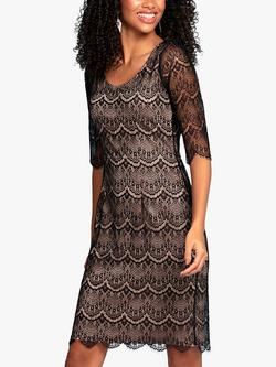 Alie Street Maya Lace Cocktail Dress - view 2, Black