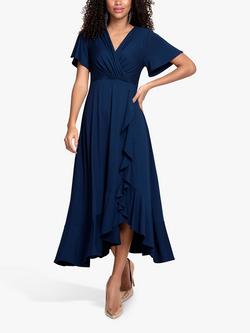 old navy blue gingham dress Elderflower Front Pocket Maxi Dress Gingham Baby Blue