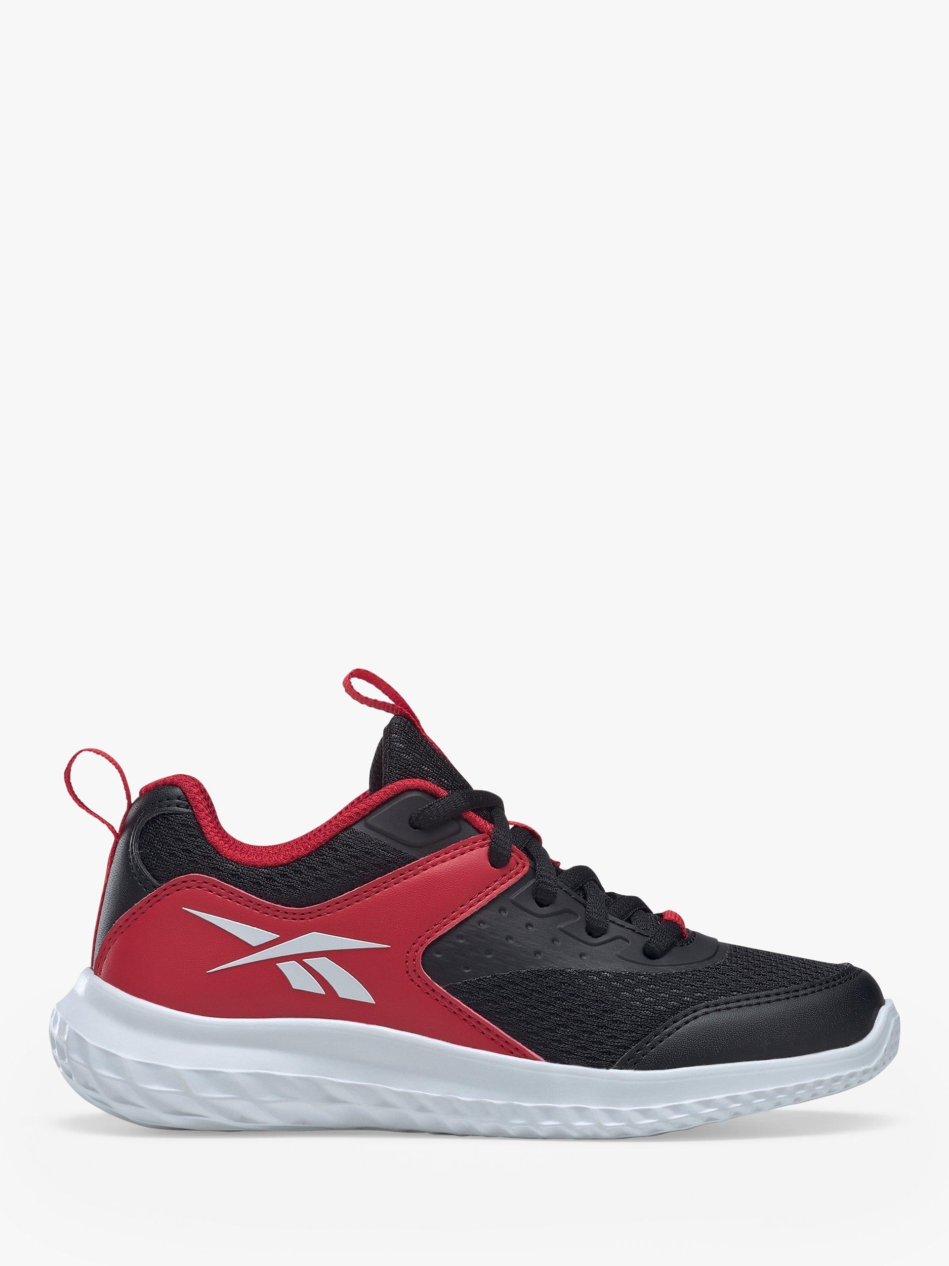 Reebok Kids' Rush Runner 4 Trainers, Core Black/Vector Red/Cloudwhite