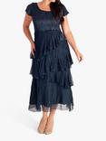 chesca Tiered Midi Dress