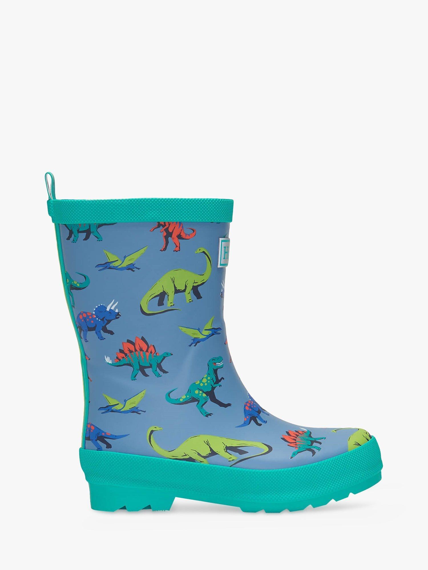 Hatley Kids' Dangerous Dinos Wellington Boots