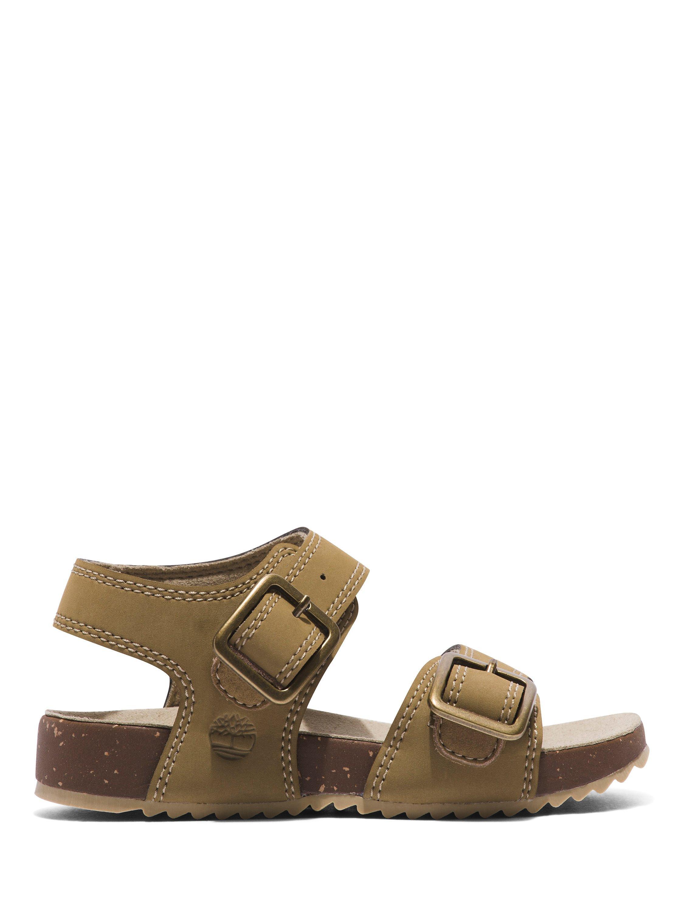 Timberland Kids' Castle Island Buckle Sandals, Medium Beige