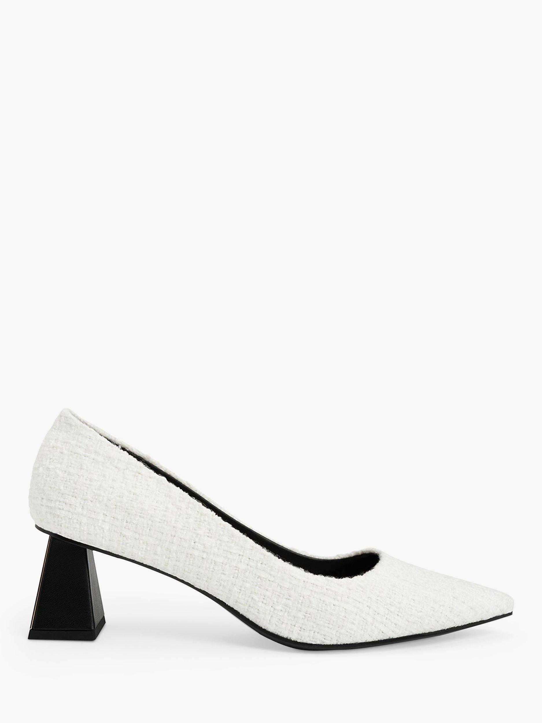 CHARLES & KEITH Faux Leather Trapeze Heel Court Pumps