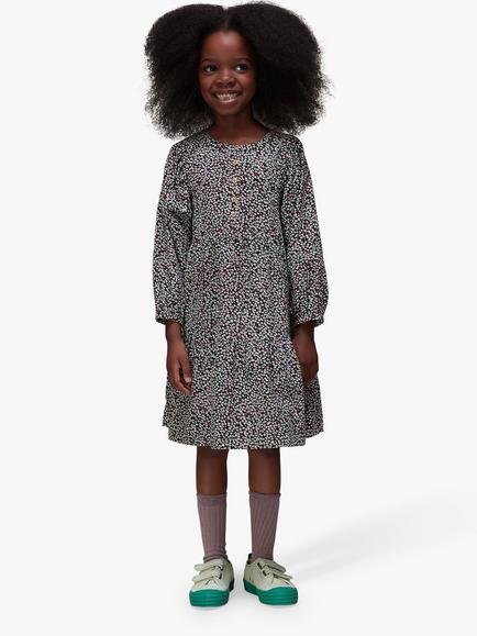Whistles Kids' Nora Autumn Bud Babycord Dress, Multi, Multi