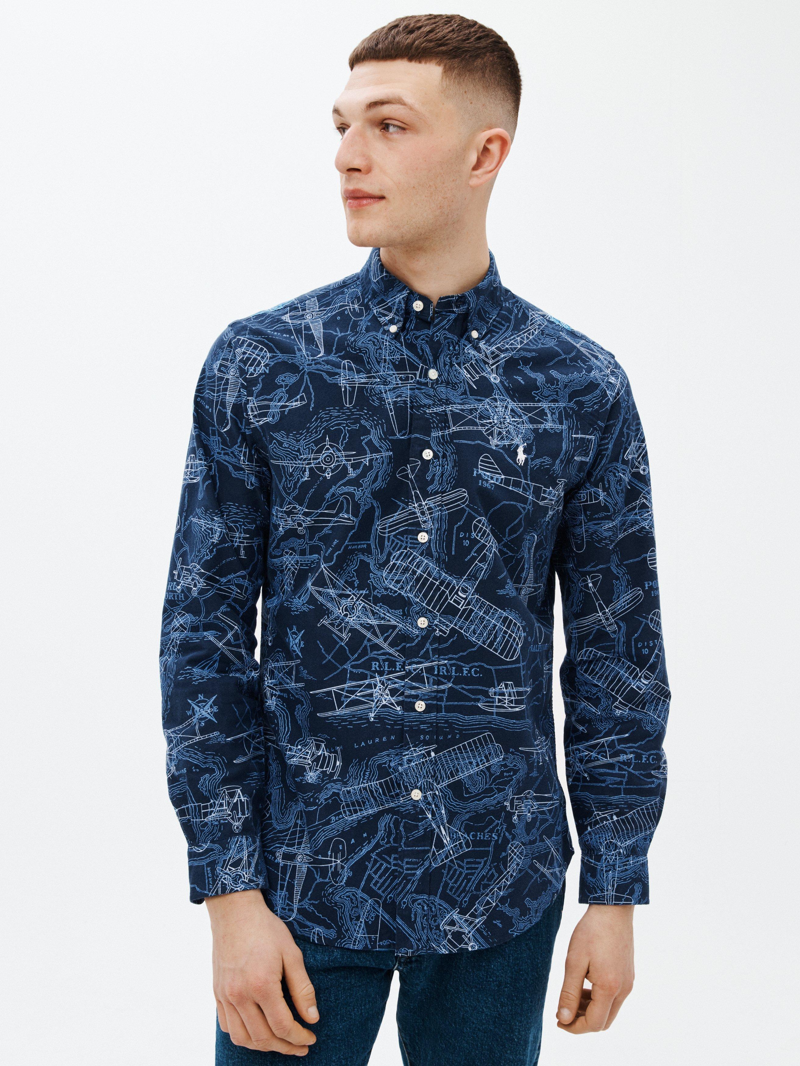 Polo Ralph Lauren Plane Print Shirt, Navy