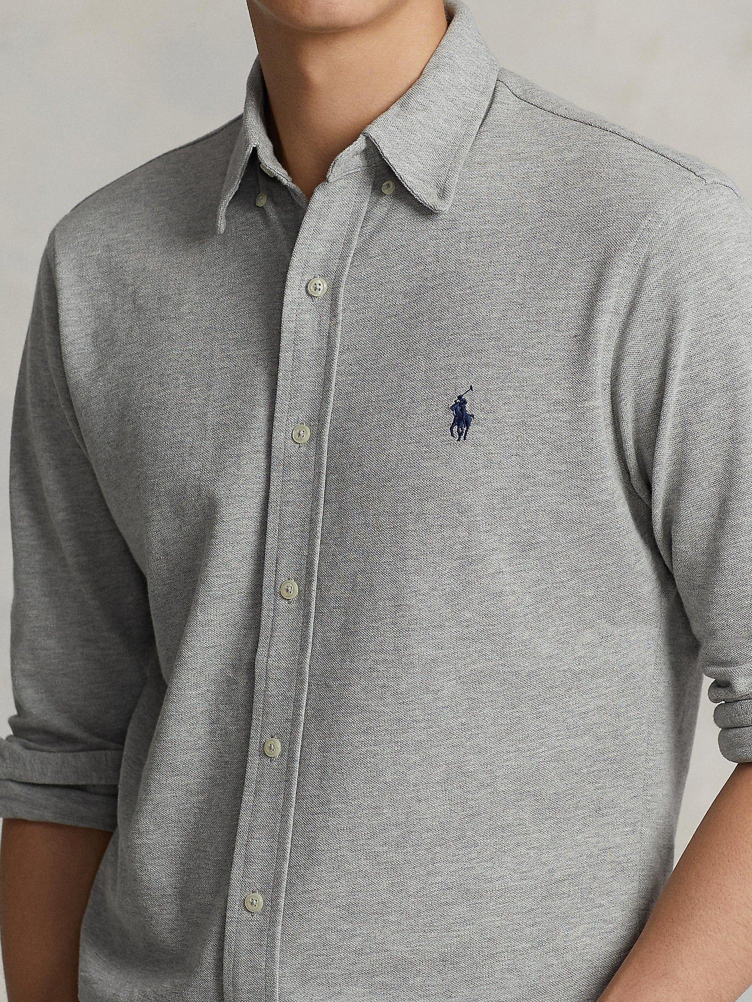 Polo Ralph Lauren Featherweight Mesh Oxford Shirt Andover Heather