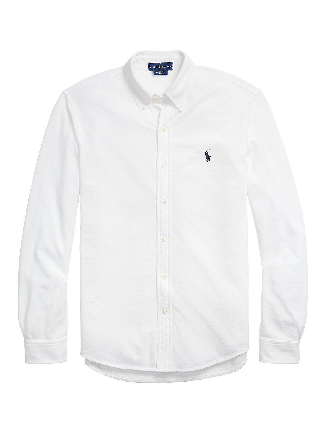 Polo Ralph Lauren Featherweight Mesh Oxford Shirt White