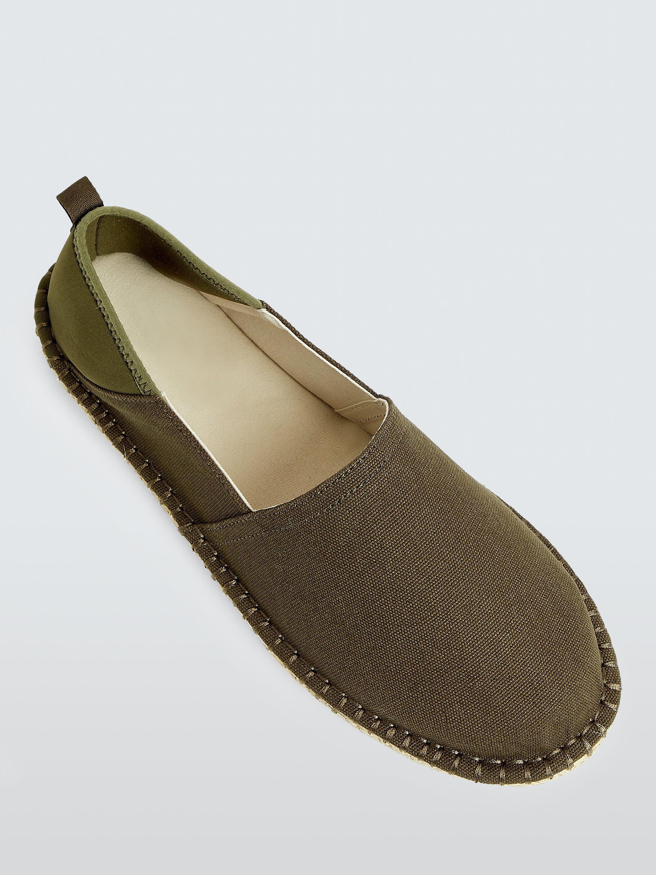 John Lewis ANYDAY Espadrilles, Olive, 7