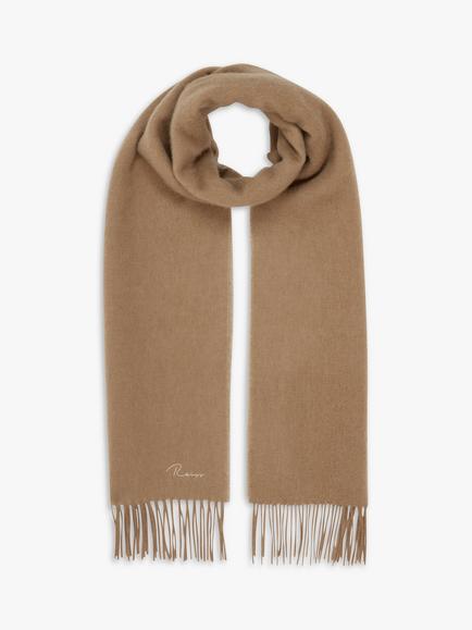 Reiss Picton Cashmere Blend Scarf, Camel