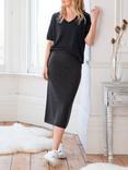 Celtic & Co. Merino Wool Midi Skirt, Biscuit
