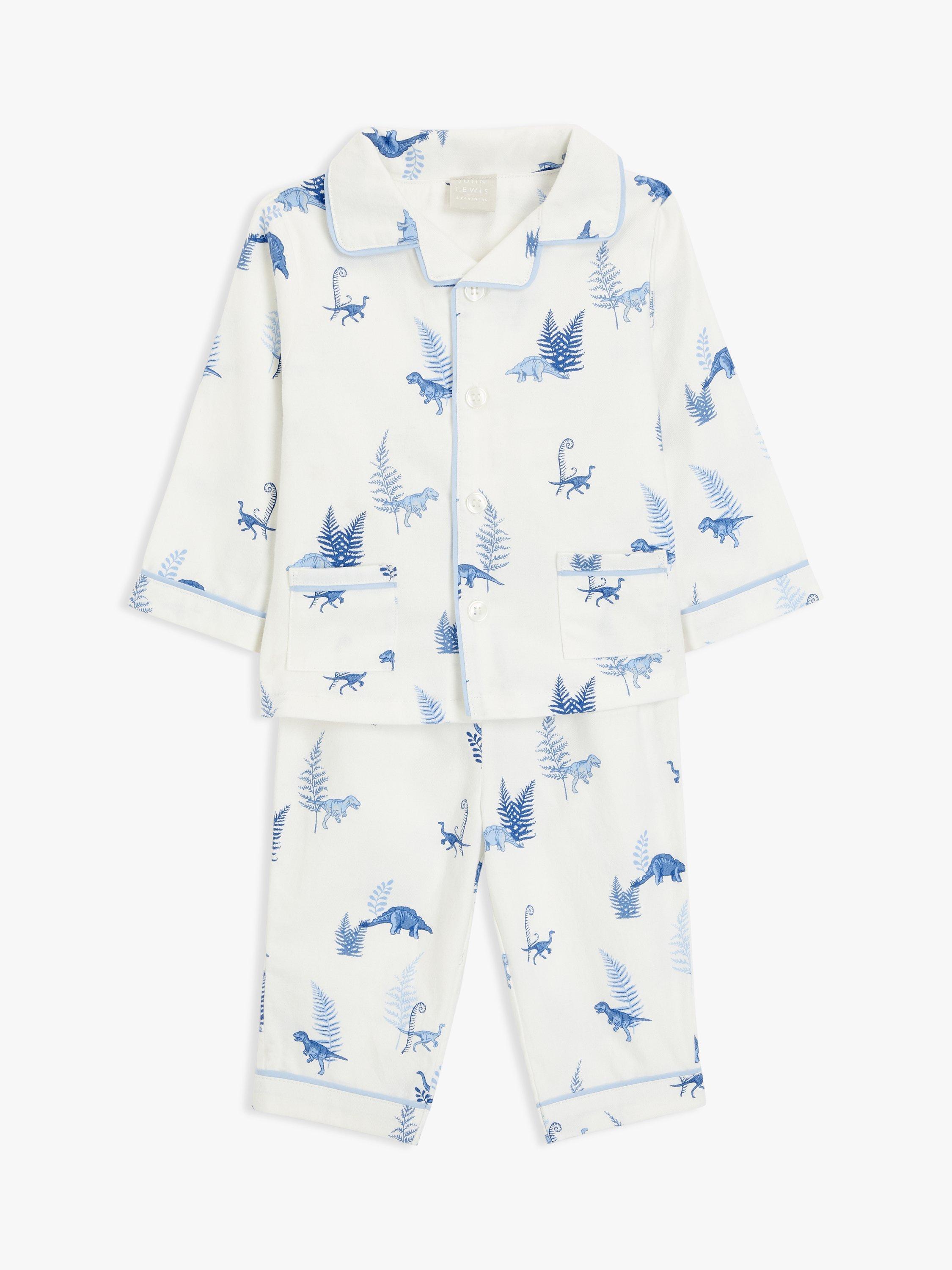 John Lewis Baby Dinosaur Print Pyjamas