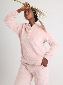 Pretty You London Cosy Chevron Lounge Suit - view 2, Rose
