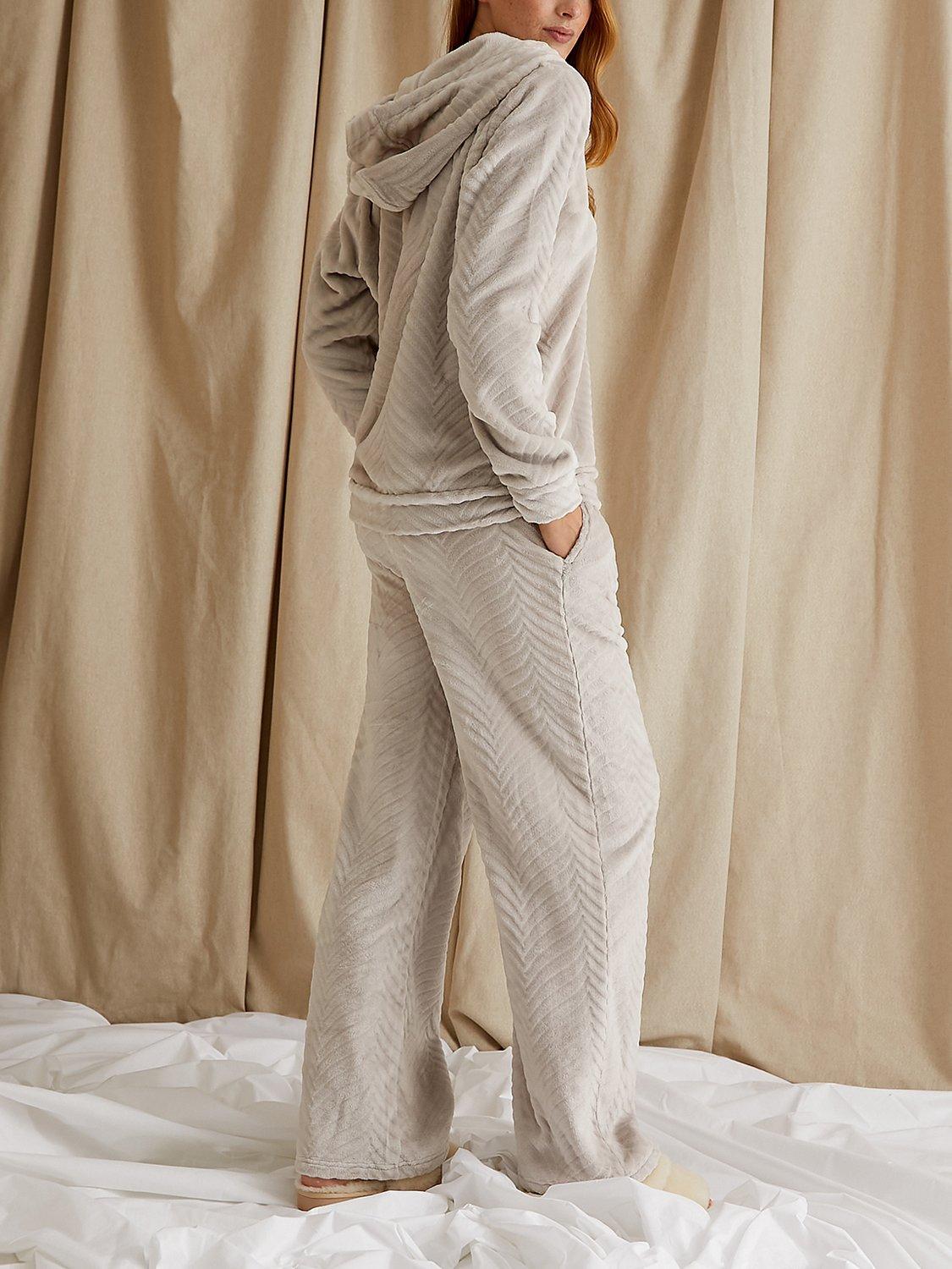 Product image 3 of 5, which shows Pretty You London Cosy Chevron Lounge Suit, Almond, 8-10