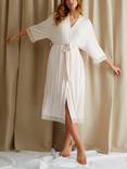 Pretty You London Bamboo Lace Kimono Robe
