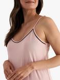 Pretty You London Piping Trim Bamboo Chemise, Pink