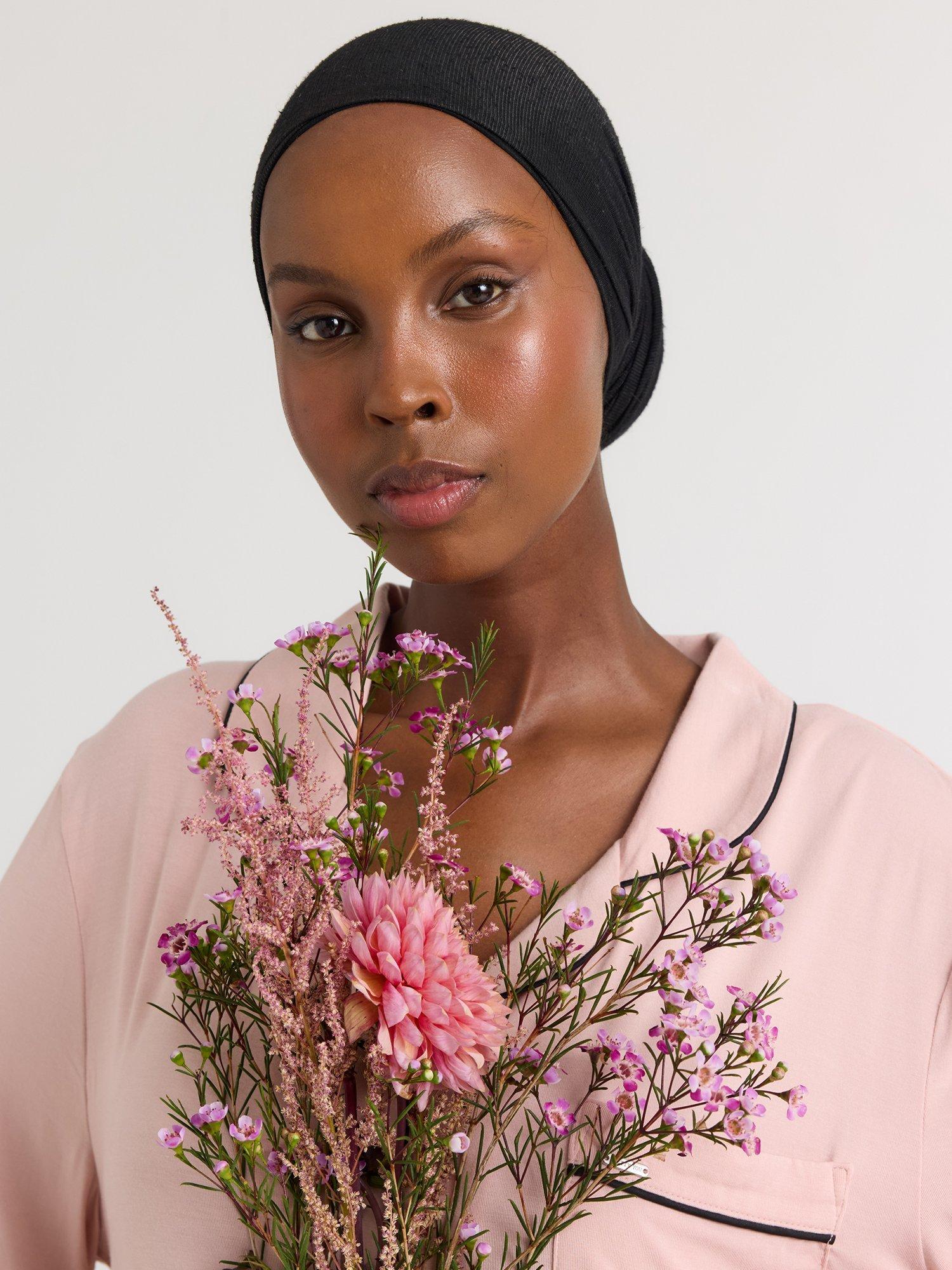 Product image 6 of 6, which shows Pretty You London Bamboo Long Pyjama Set, Pink, 8