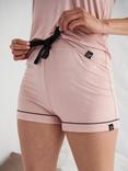 Pretty You London Bamboo Cami Short Pyjama Set, Pink