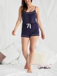 Pretty You London Cami Short Bamboo Pyjama Set, Midnight