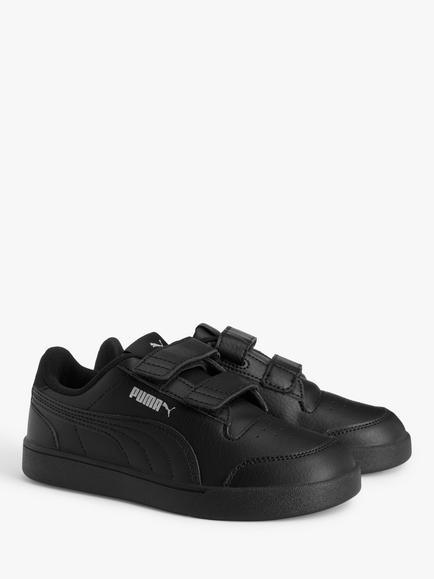 PUMA Kids' Shuffle Riptape Trainers - view 2, Black