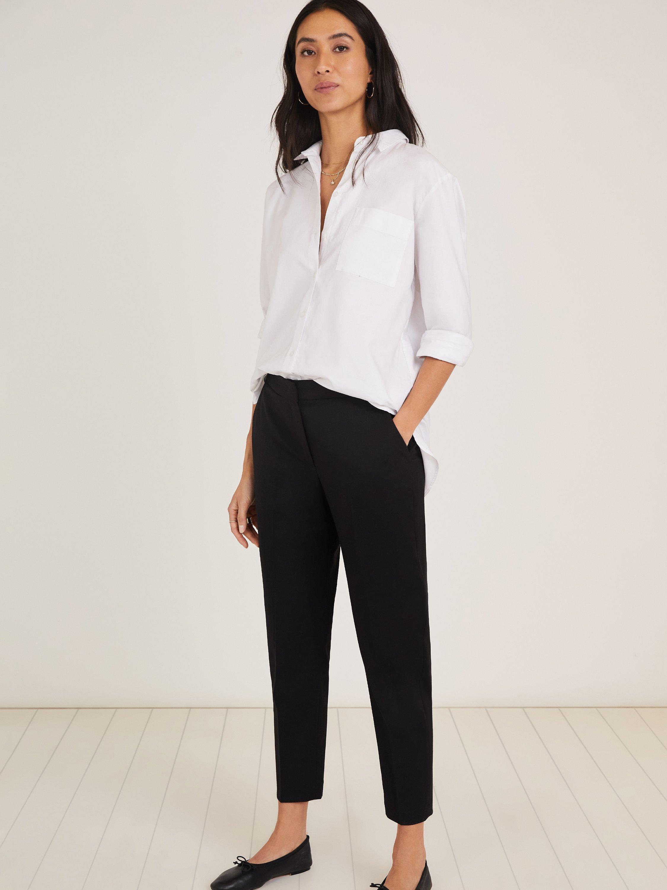 Baukjen Chitrita Wool Blend Trousers, Caviar Black