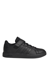 Adidas black trainers kids sales