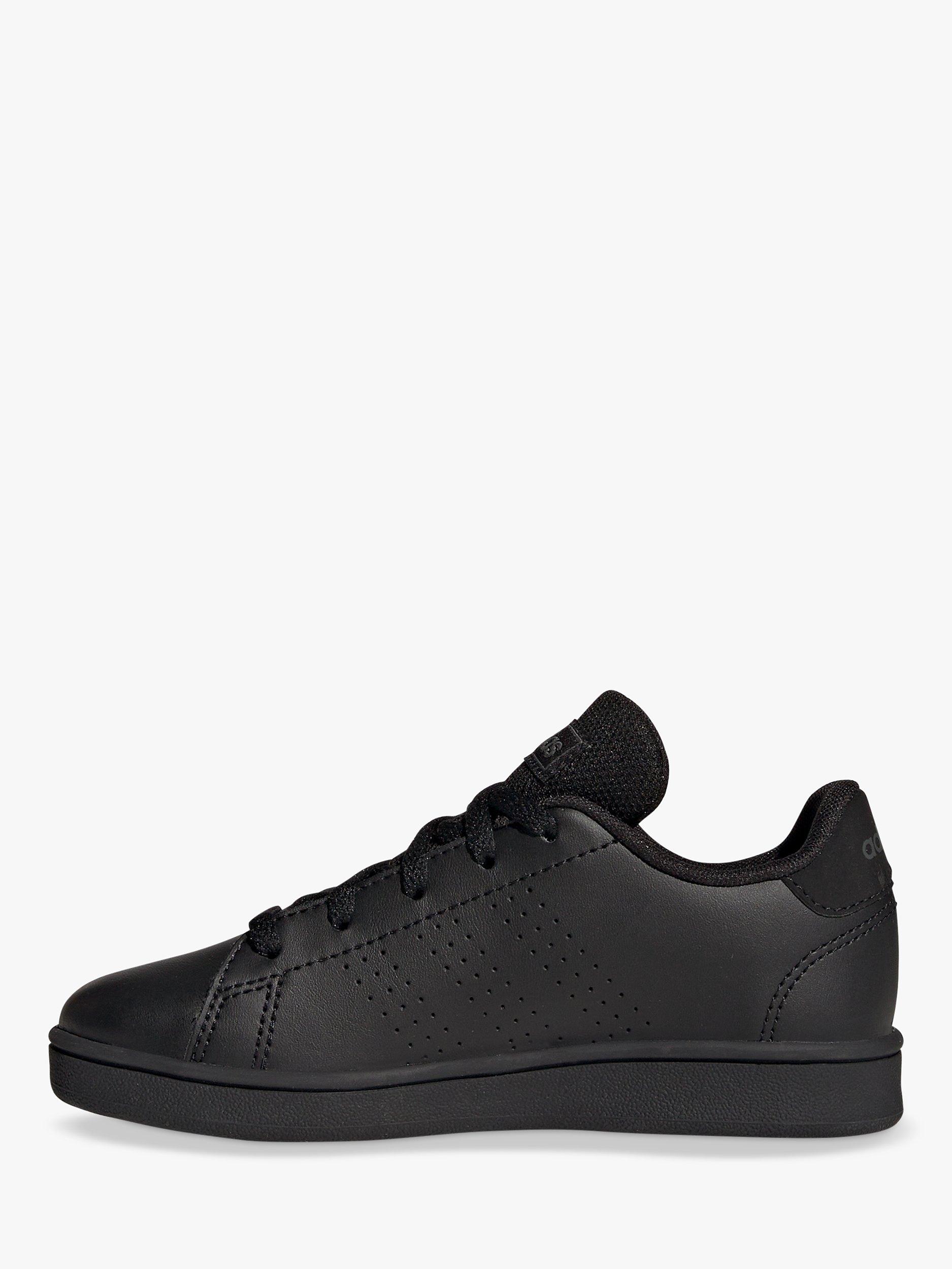 Product image 5 of 10, which shows adidas Kids' Advantage Lace-Up Trainers, Core Black/Core Black/Grey Six, 3