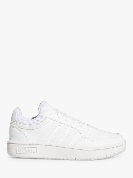 adidas Kids' Hoops Trainers, Cloud White/Cloud White/Cloud White