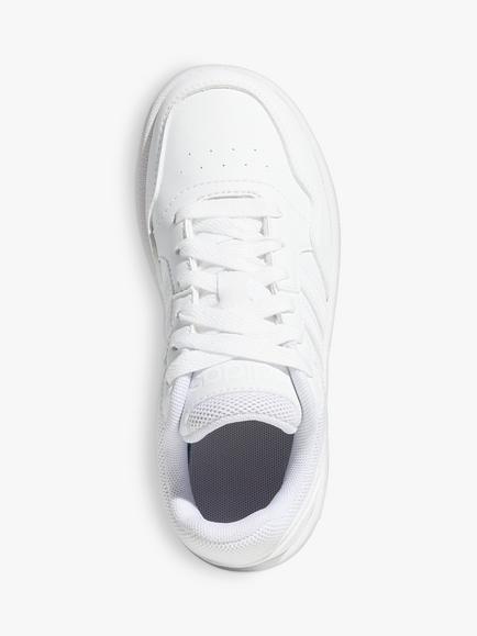 adidas Kids' Hoops Trainers - view 2, Cloud White/Cloud White/Cloud White