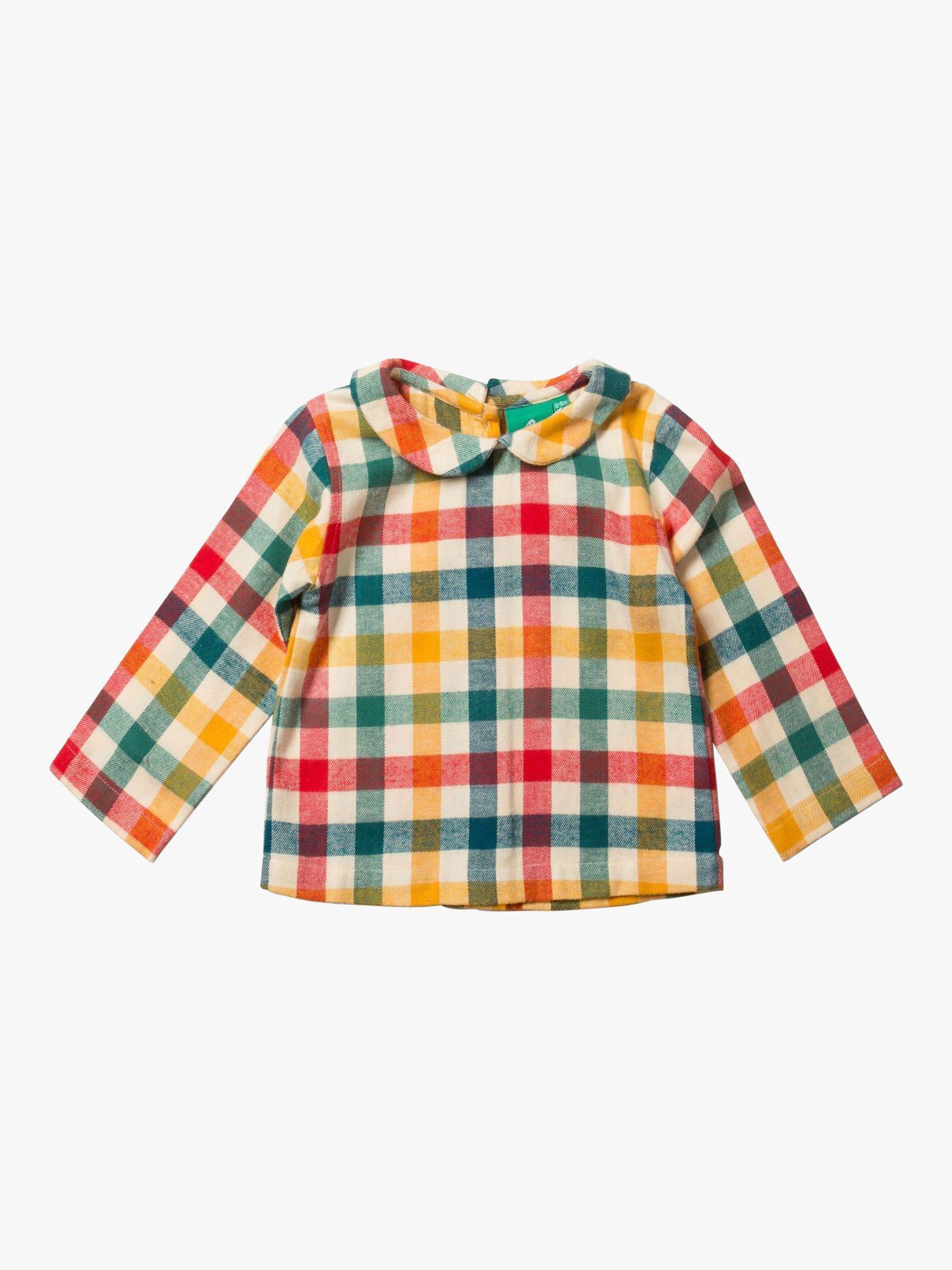 Little Green Radicals Baby Winter Check Blouse, Multi