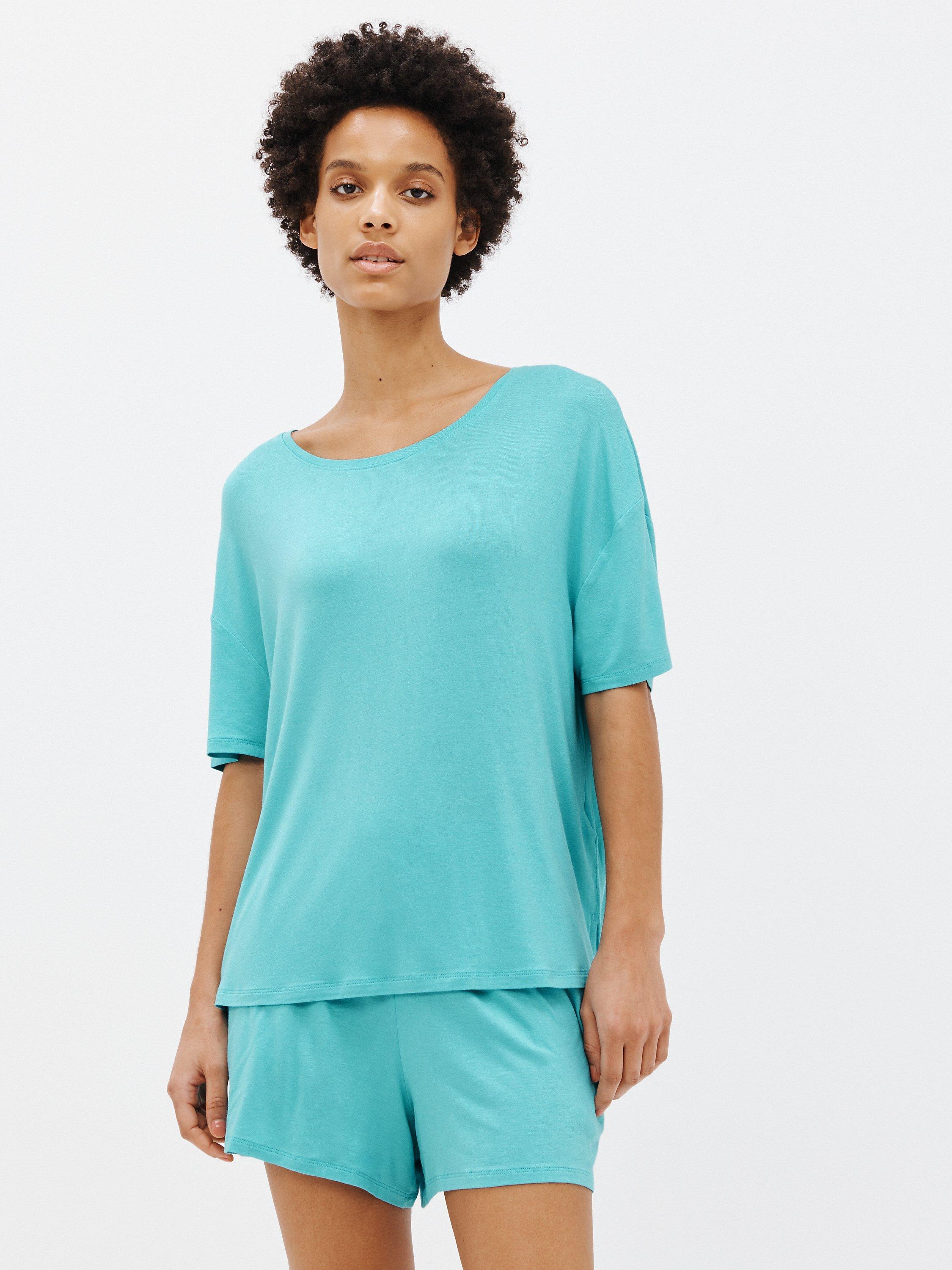 John Lewis ANYDAY Zara Shorty Pyjama Set, Aqua
