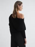 Reiss Lorna Ribbed Cold Shoulder Jumper