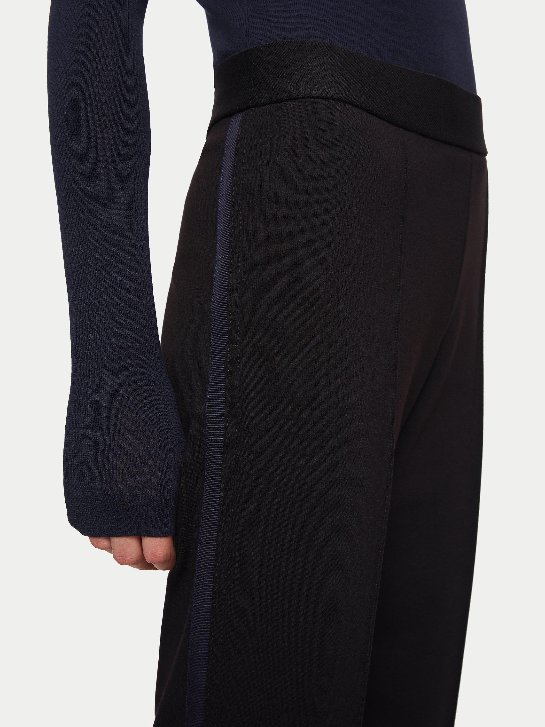 Product image 4 of 4, which shows Jigsaw Ponte Jersey Trousers, Black, 6