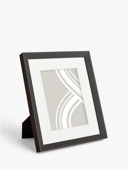 John Lewis Isla Photo Frame & Mount, FSC-Certified (Oak Wood), Black