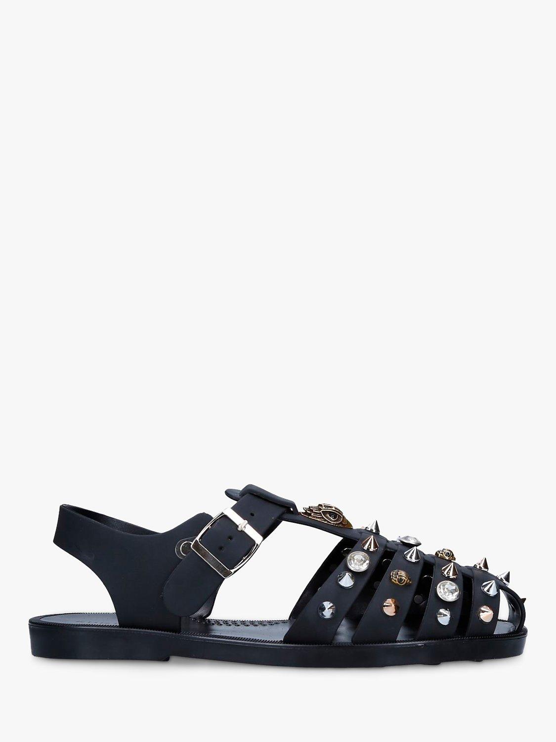 Kurt Geiger London Madelyn Embellished Fisherman Sandals, Black