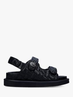 Kurt Geiger London Orson Quilted Sandals, Black