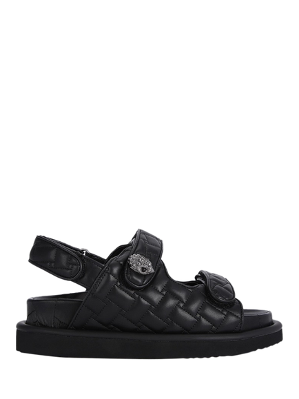 Kurt Geiger London Orson Quilted Sandals, Black